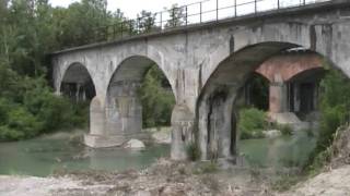 Il viadotto sul torrente Staffora a Voghera